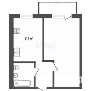 1-к квартира, вторичка, 35м2, 5/9 этаж