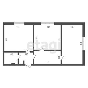 3-к квартира, вторичка, 48м2, 1/9 этаж