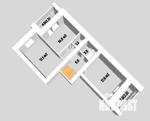 3-к квартира, вторичка, 114м2, 5/5 этаж