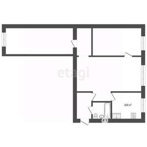 3-к квартира, вторичка, 59м2, 2/5 этаж