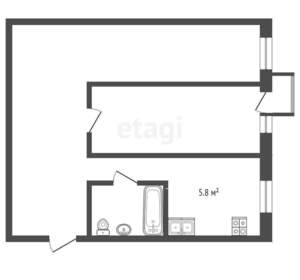 2-к квартира, вторичка, 42м2, 3/5 этаж