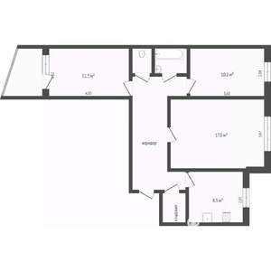 3-к квартира, вторичка, 63м2, 4/9 этаж