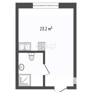 Студия квартира, вторичка, 23м2, 7/10 этаж