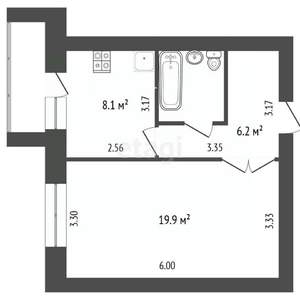 1-к квартира, вторичка, 38м2, 5/11 этаж