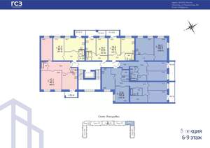 3-к квартира, строящийся дом, 89м2, 7/10 этаж