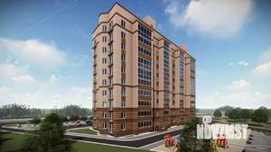 3-к квартира, строящийся дом, 80м2, 2/10 этаж