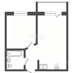 1-к квартира, вторичка, 44м2, 7/10 этаж