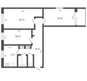 3-к квартира, вторичка, 64м2, 5/9 этаж