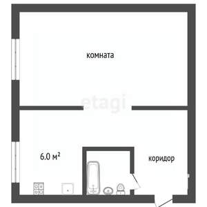 1-к квартира, вторичка, 31м2, 2/5 этаж