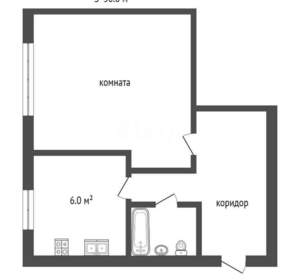 1-к квартира, вторичка, 31м2, 5/5 этаж