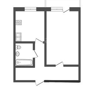 1-к квартира, вторичка, 31м2, 2/2 этаж