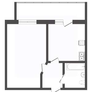 1-к квартира, вторичка, 36м2, 7/9 этаж