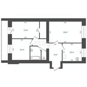 3-к квартира, вторичка, 78м2, 7/10 этаж