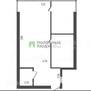 3-к квартира, вторичка, 69м2, 4/6 этаж