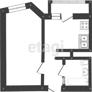 1-к квартира, вторичка, 32м2, 8/16 этаж