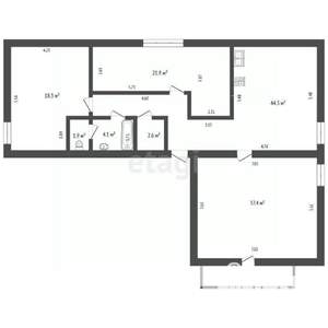 3-к квартира, вторичка, 131м2, 4/4 этаж