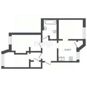 3-к квартира, вторичка, 72м2, 2/5 этаж