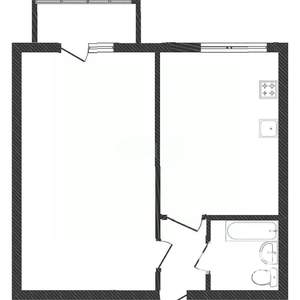 1-к квартира, вторичка, 31м2, 4/12 этаж