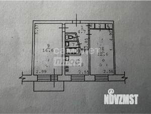 2-к квартира, вторичка, 44м2, 4/5 этаж