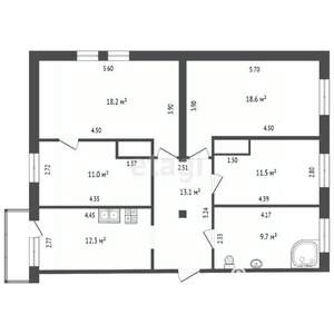 4-к квартира, вторичка, 95м2, 2/5 этаж