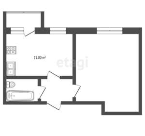 1-к квартира, вторичка, 40м2, 3/10 этаж