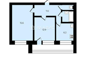 2-к квартира, вторичка, 49м2, 10/12 этаж