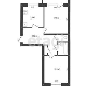 2-к квартира, вторичка, 50м2, 4/5 этаж