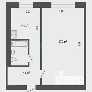 1-к квартира, вторичка, 24м2, 5/5 этаж