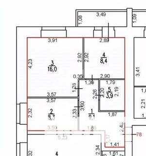 2-к квартира, вторичка, 48м2, 3/10 этаж