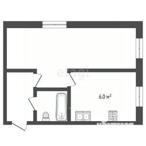 1-к квартира, вторичка, 31м2, 5/5 этаж