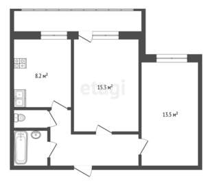 2-к квартира, вторичка, 48м2, 8/9 этаж
