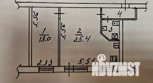 2-к квартира, вторичка, 45м2, 3/5 этаж