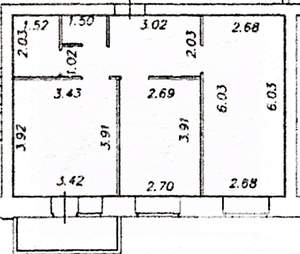 2-к квартира, вторичка, 55м2, 8/9 этаж