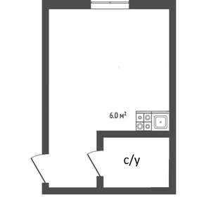 Студия квартира, вторичка, 19м2, 1/5 этаж