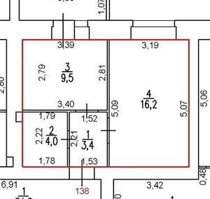 1-к квартира, сданный дом, 35м2, 4/10 этаж