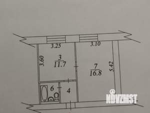 1-к квартира, вторичка, 35м2, 1/9 этаж