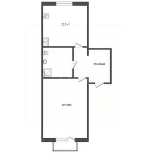 1-к квартира, вторичка, 36м2, 8/10 этаж