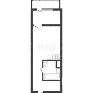 Студия квартира, вторичка, 28м2, 7/16 этаж