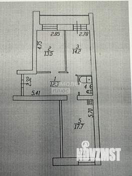 2-к квартира, вторичка, 61м2, 3/9 этаж