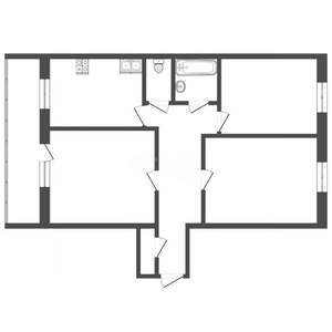 3-к квартира, вторичка, 61м2, 3/9 этаж