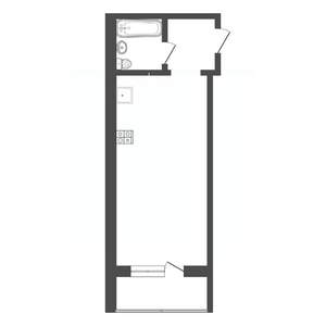 Студия квартира, вторичка, 29м2, 4/10 этаж