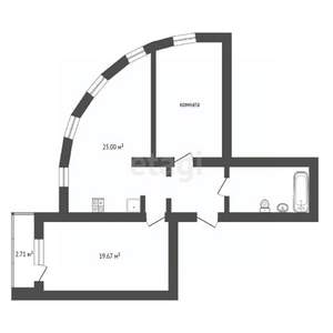 2-к квартира, вторичка, 72м2, 8/10 этаж