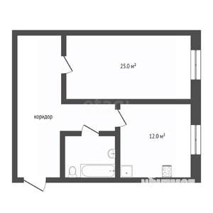 1-к квартира, вторичка, 44м2, 7/10 этаж