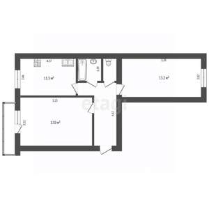 2-к квартира, вторичка, 56м2, 5/10 этаж
