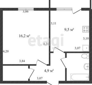 1-к квартира, вторичка, 37м2, 5/10 этаж