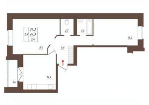 2-к квартира, строящийся дом, 65м2, 2/3 этаж