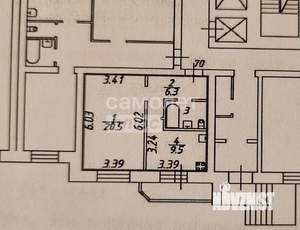 1-к квартира, вторичка, 40м2, 1/12 этаж