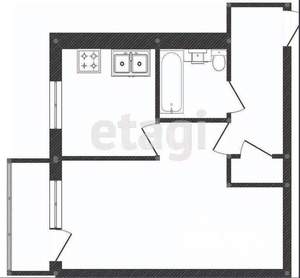 1-к квартира, вторичка, 30м2, 5/5 этаж