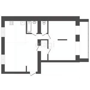 2-к квартира, вторичка, 70м2, 1/10 этаж