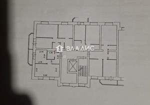 1-к квартира, вторичка, 38м2, 6/9 этаж